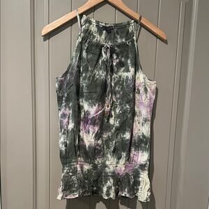 GUESS Marble Tie Dye Top S